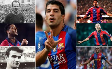 A është Luis Suarez nr. 9 më i mirë në histori të Barcelonës?
