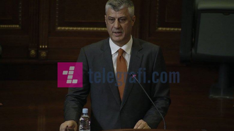 Ky është fjalimi i plotë i presidentit Thaçi para deputetëve të Kuvendit