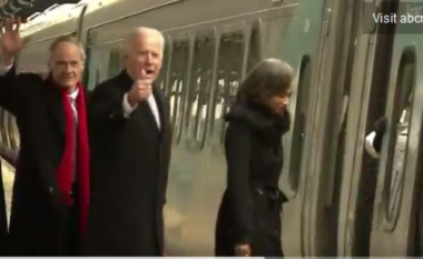 Biden me tren drejt shtëpisë (Video)