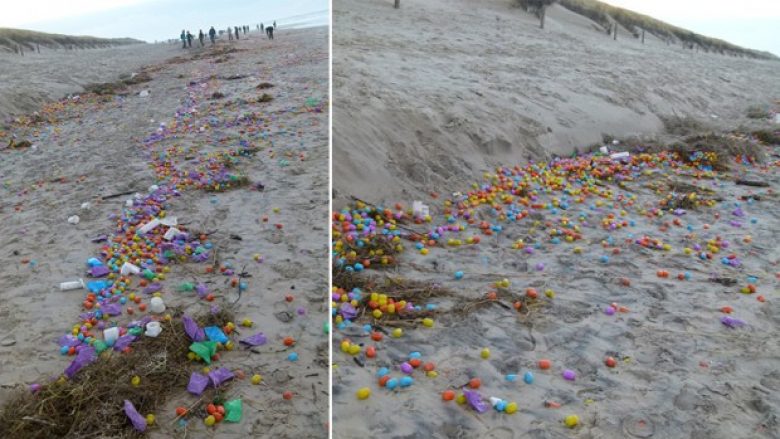 Ndodh edhe kjo, valët e detit nxjerrin në plazh 100 mijë kinder vezë (Foto)