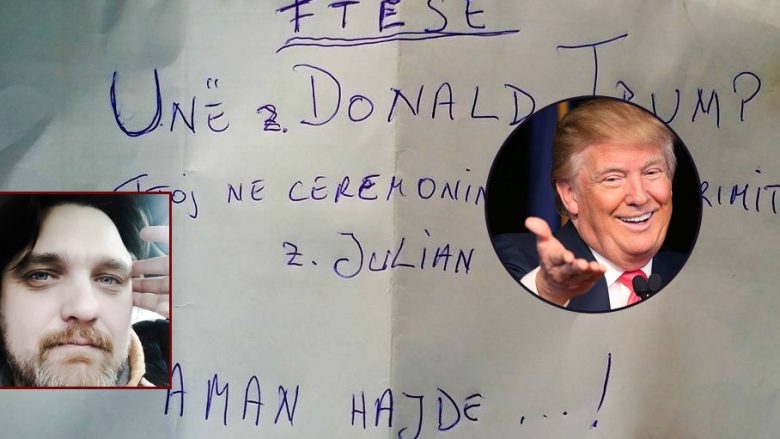 Inaugurimi i Trump, Julian Deda me “ftesën” më interesante në rrjetet sociale (Foto)