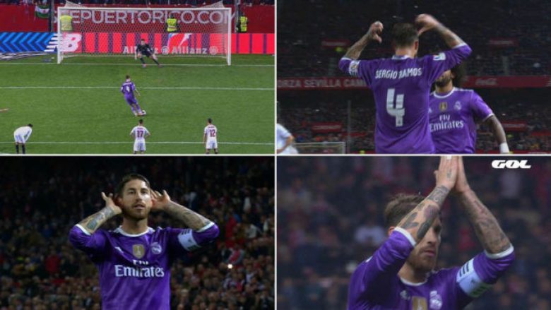 Në Sevillë kanë harruar se Ramos ka qenë lojtar i tyre, fotot që tregojnë momentet aspak të këndshme për spanjollin (Foto)