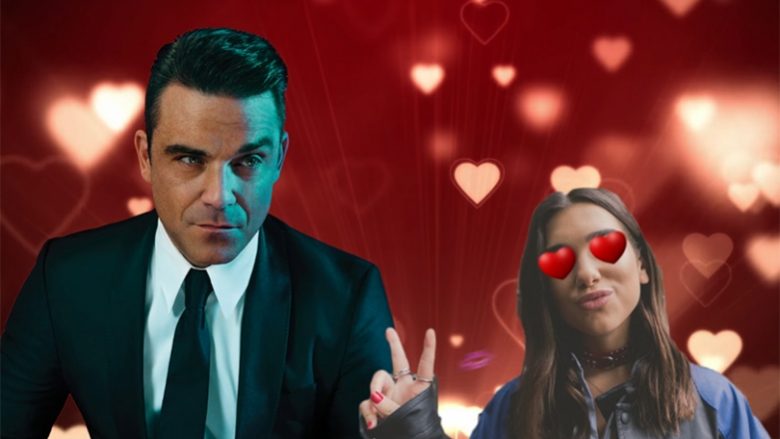 Robbie Williams i preferuari i Dua Lipës (Video)