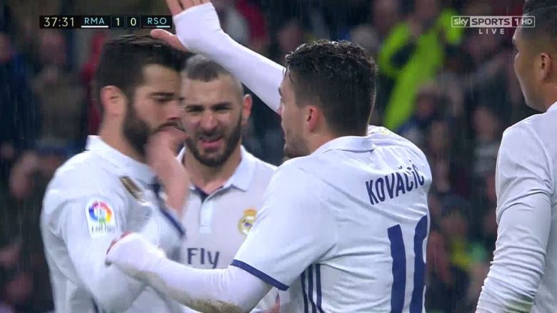 Kovacic kalon ‘Mbretërit’ në epërsi pas asistimit perfekt të Ronaldos (Video)