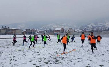 Liria fillon përgatitjet pranverore në terren të mbuluar me dëborë (Foto)