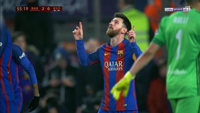 Messi dyfishon epërsinë e Barcelonës, shënon nga penaltia (Video)