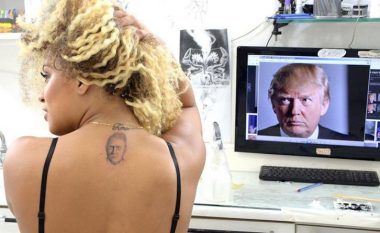 Missi bën tatuazhin e Donald Trump në qafë (Foto)
