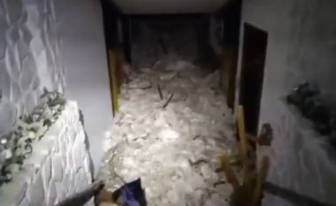 Orteku vdekjeprurës në Itali, pamje të frikshme nga brenda hotelit të shkatërruar (Video)