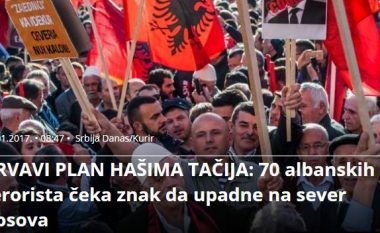 Mediat serbe: 70 “terroristë” shqiptarë po presin urdhrin e Hashim Thaçit për tu futur në veri