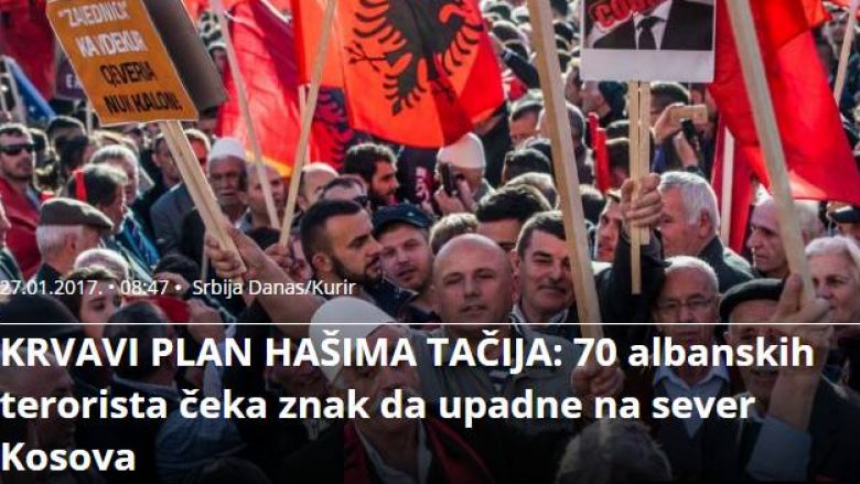 Mediat serbe: 70 “terroristë” shqiptarë po presin urdhrin e Hashim Thaçit për tu futur në veri