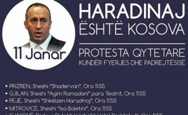 Protestë gjithë popullore për lirimin e Haradinajt