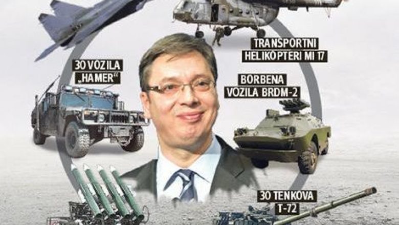 Serbia po armatoset sikur për luftë (Foto)