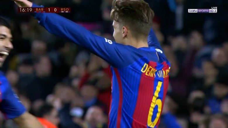 Denis Suarez kalon Barcelonën në epërsi ndaj Sociedadit (Video)