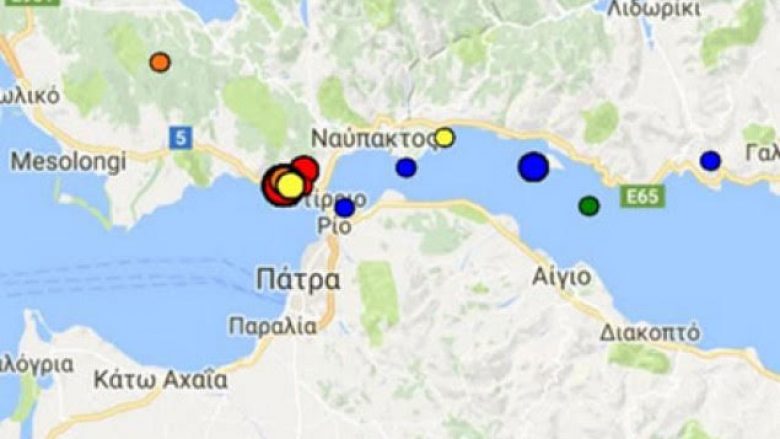 Tërmet i fuqishëm në Greqi
