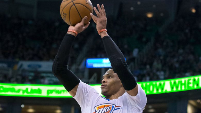 Westbrook spektakolar, realizon gjuajtjen vendimtare për fitore ndaj Utah Jazz (Video)