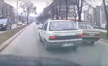 Shoferi i pakujdesshëm nga Gjilani, që për pak nuk bëri aksident të rënd në Prishtinë (Video)