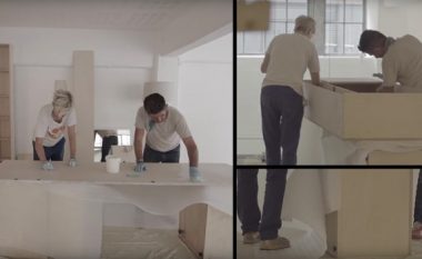 Shtëpinë prej 13 metrave katrorë e shndërrojnë në një objekt në të cilin të gjithë do të dëshironin të jetojnë (Video)