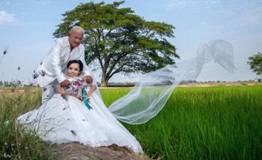 Vajza që vuan nga një sëmundje e rrallë realizon ëndrrën për t’u martuar (Foto)
