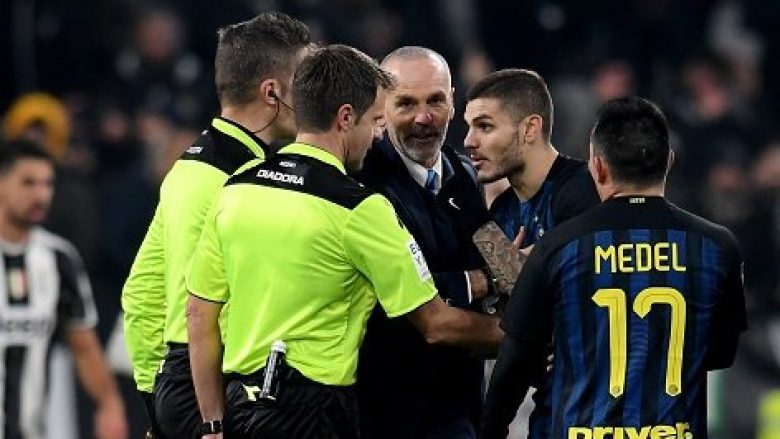 Icardi rrezikon pezullim të gjatë, gjuajti topin ‘aksidentalisht’ drejt fytyrës së gjyqtarit (Video)