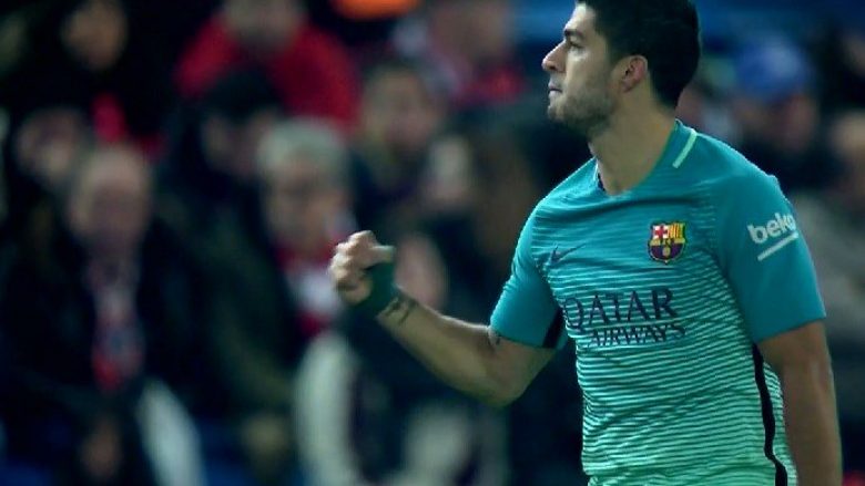 Barça kalon në epërsi ndaj Atleticos me golin e bukur të Suarez (Video)