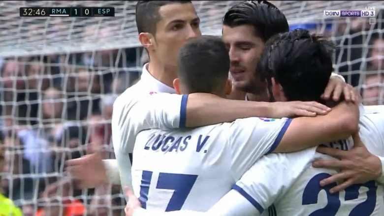 Morata kalon Realin në epërsi ndaj Espanyolit (Video)