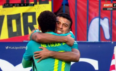 Rafinha kalon Barçën në epërsi ndaj Atleticos (Video)