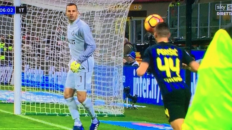 Perisic ndëshkohet me kartonin e verdhë më të pakuptimtë që është parë në Serie A gjatë viteve të fundit (Video)