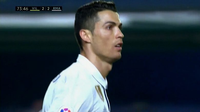 Shënon CR7, Reali barazon rezultatin ndaj Villarrealit (Video)