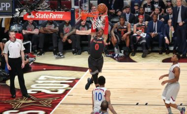 Nuk flasin mes vete, por Durant bën një ‘Alley oop’ të çmendur për Westbrookun (Video)