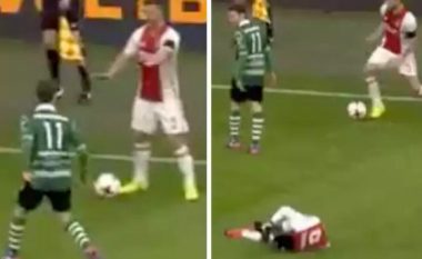 Kapiteni i Ajaxit mashtron kundërshtarin, duke mos respektuar Fair-Playn (Video)