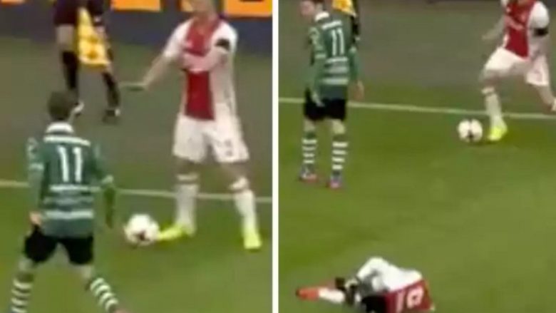 Kapiteni i Ajaxit mashtron kundërshtarin, duke mos respektuar Fair-Playn (Video)