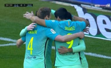 Barcelona me dy gola për tre minuta, shënojnë Suarez e Neymar (Video)