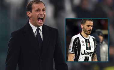 Tensione mes Allegrit dhe Bonuccit, trajneri i thotë: Mbylle gojën, budalla! (Video)