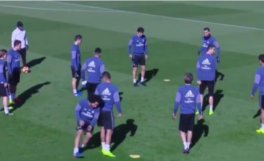 Ronaldo turpërohet nga Casemiro në stërvitje, të gjithë qeshin me portugezin (Video)