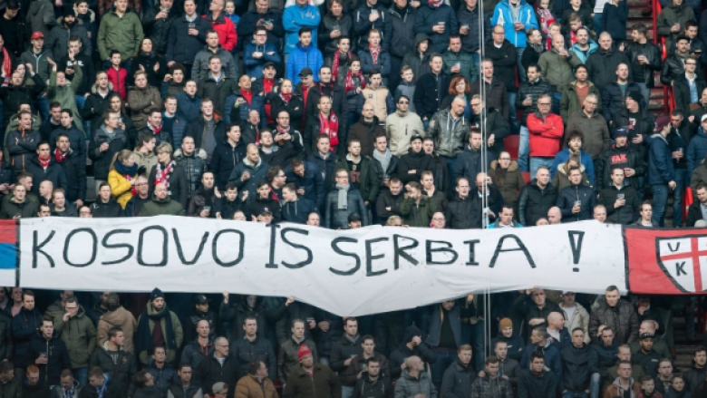 Për policinë holandeze, banderola “Kosova është Serbi” nuk është provokim!