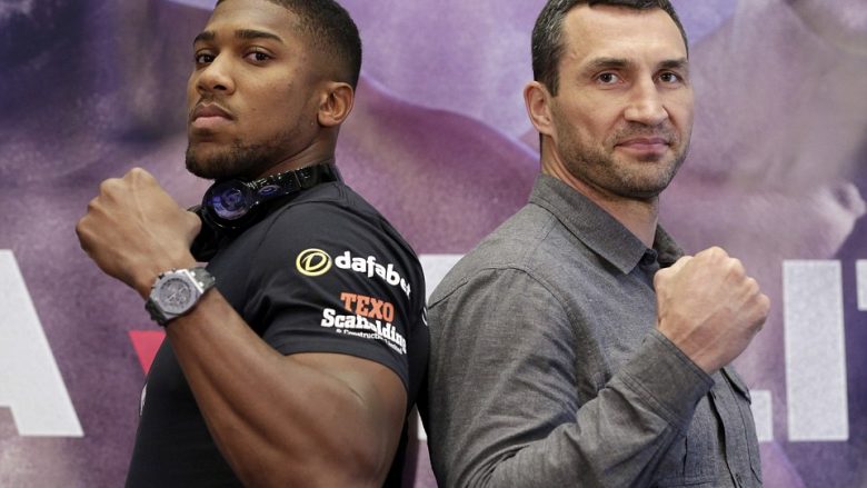 Caktohet data kur do të përballen Klitschko dhe Joshua për tre tituj të botës