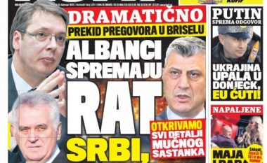 Mediat serbe vazhdojnë t’i “fryjnë zjarrit”: Shqiptarët po përgatisin luftë!
