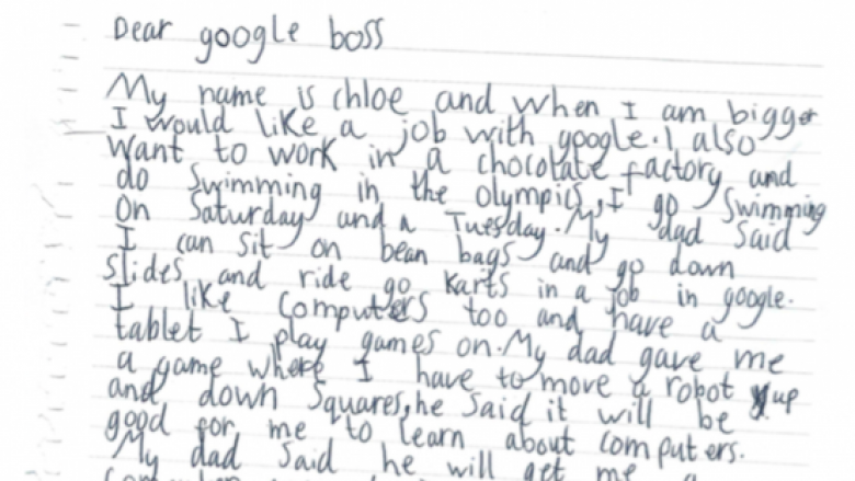 Shtatëvjeçarja kërkon një vend pune, shefi ekzekutiv i Google i përgjigjet personalisht (Foto)