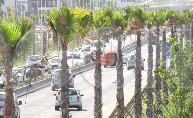 I heqin palmat në autostradën Tiranë-Durrës (Foto-Video)