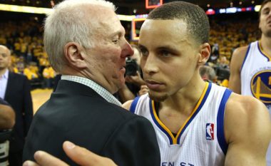 Greg Popovich e Stephen Curry bëjnë histori në NBA