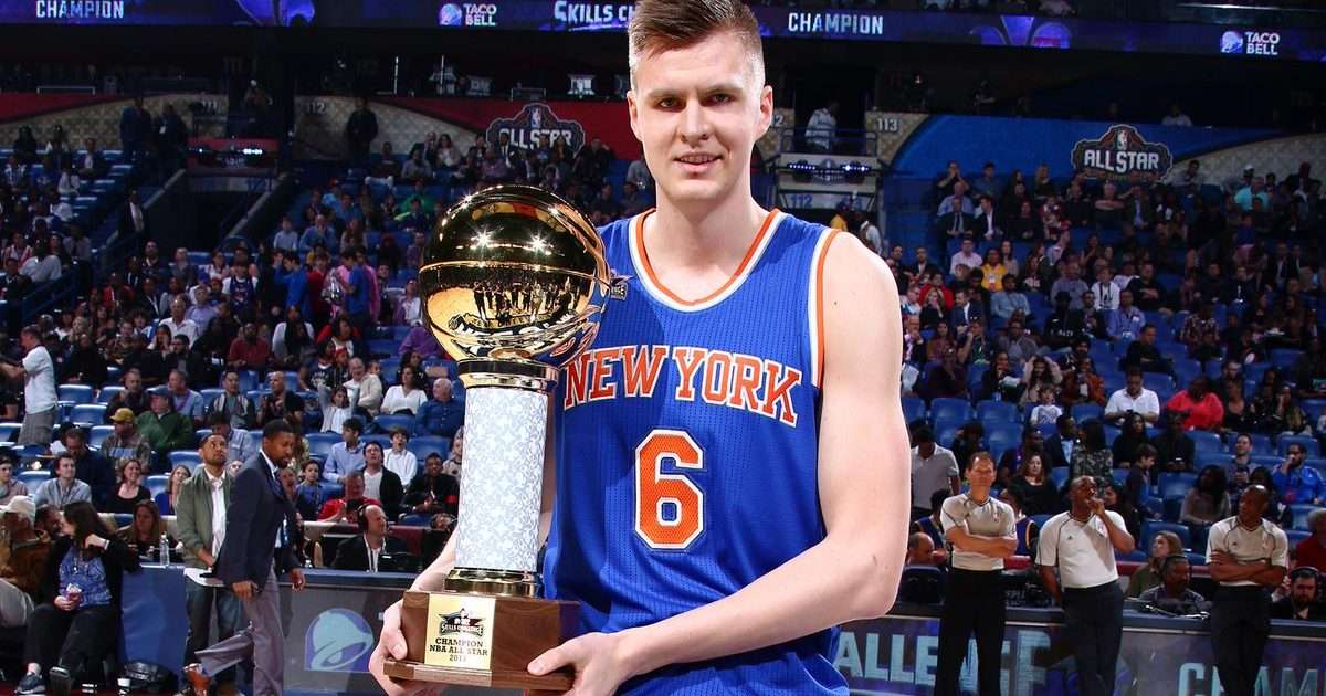 Kristaps Porzingis wins All Star skills competition Video Telegraph Telegraph