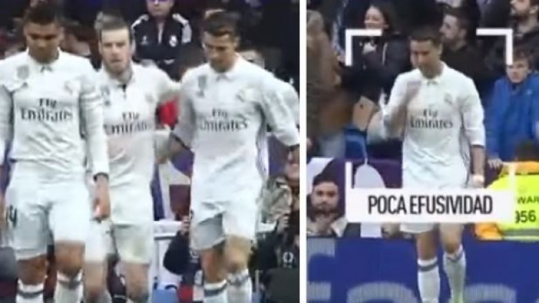 Ronaldo i zhgënjyer se Bale u rikthye me gol? (Video)