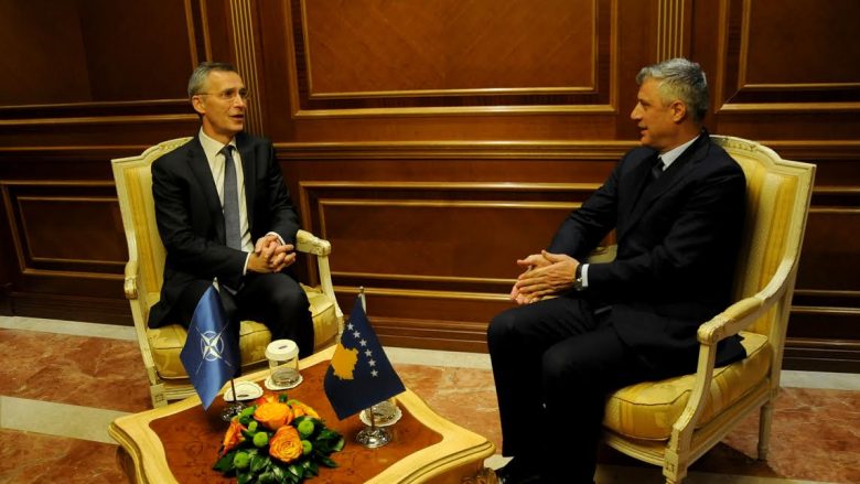 Thaçi priti sekretarin Stoltenberg: Kosova e gatshme t’i avancojë marrëdhëniet me NATO-n