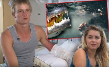 Tentoi t’i bënte përshtypje vajzës që i pëlqente duke kërcyer në liqenin me krokodilë, por ky veprim i kushtoi shtrenjtë (Video)