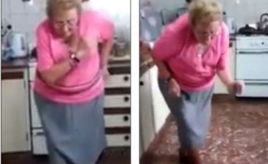 Mbretëresha e vallëzimit: Lëvizjet e kësaj gjyshe në kuzhinë janë bërë hit në internet (Foto/Video)