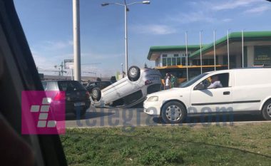 Aksident i rëndë në Fushë Kosovë (Foto/Video)