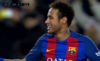Neymari shënon gol magjik nga gjuajta e lirë (Video)