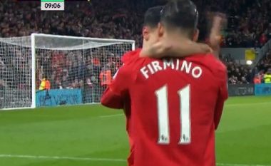 Liverpooli në epërsi ndaj Arsenalit me golin e Firminos (Video)