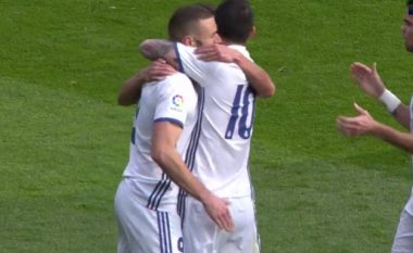 Reali thellon epërsinë kundër Eibari, shënojnë Benzema dhe James (Video)