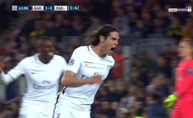 Shënon PSG, Cavani shkatërron ëndrrën e Barcelonës? (Video)